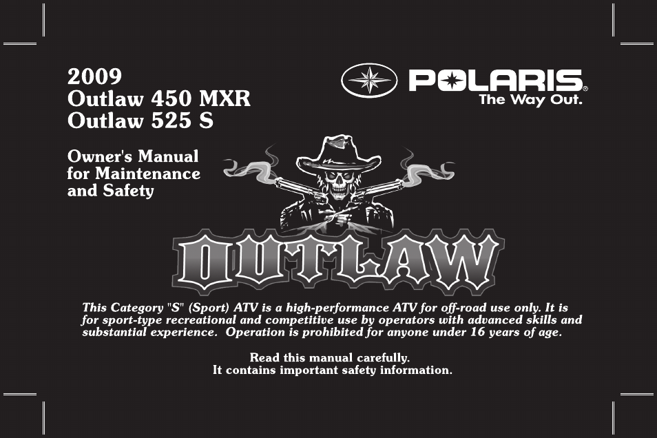 Polaris Outlaw 525 S User Manual | 205 pages