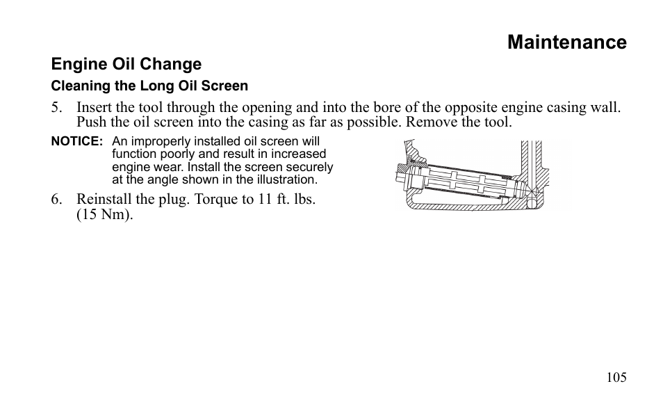Maintenance | Polaris Outlaw 525 S User Manual | Page 108 / 205