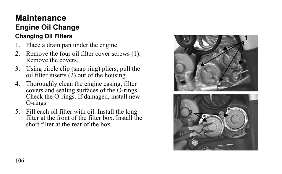 Maintenance | Polaris Outlaw 525 S User Manual | Page 109 / 205