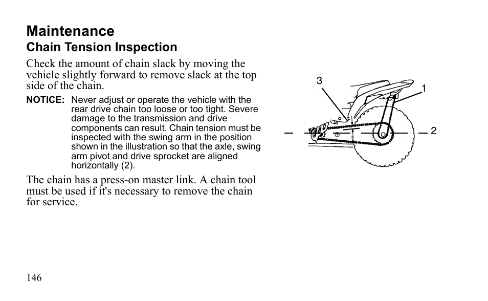 Maintenance | Polaris Outlaw 525 S User Manual | Page 149 / 205