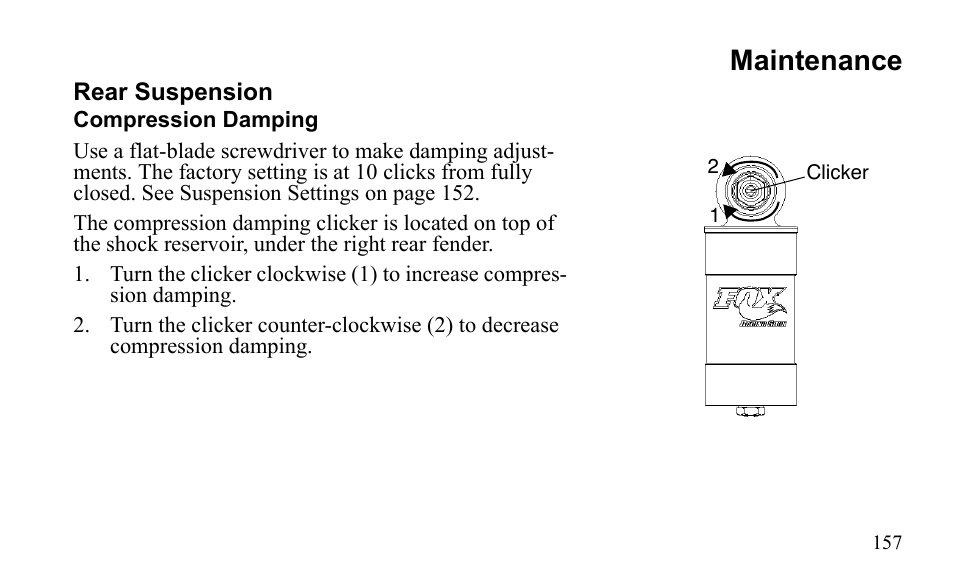 Maintenance | Polaris Outlaw 525 S User Manual | Page 160 / 205