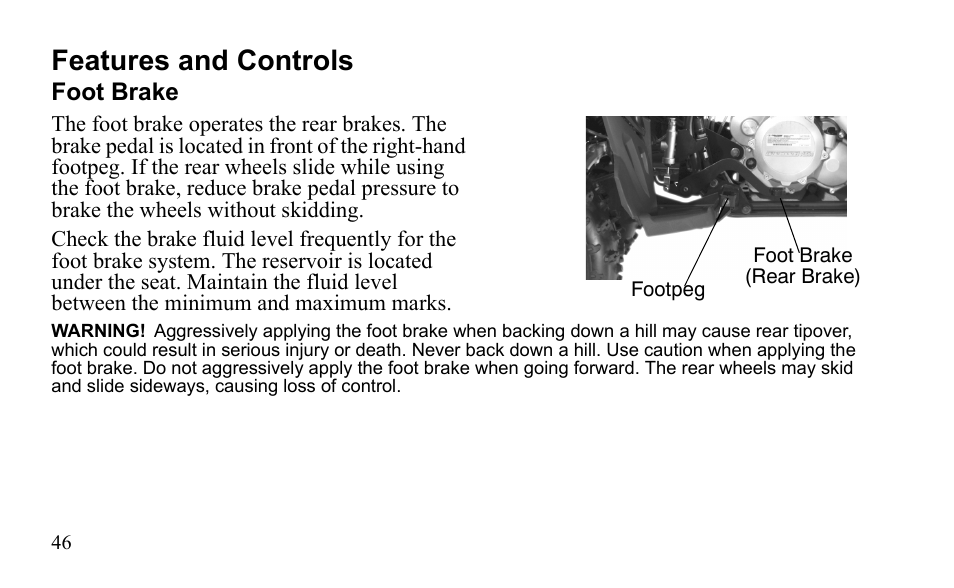 Features and controls | Polaris Outlaw 525 S User Manual | Page 49 / 205