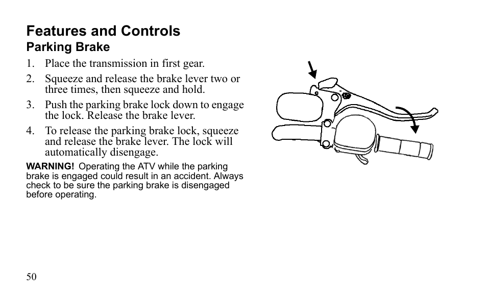 Features and controls | Polaris Outlaw 525 S User Manual | Page 53 / 205