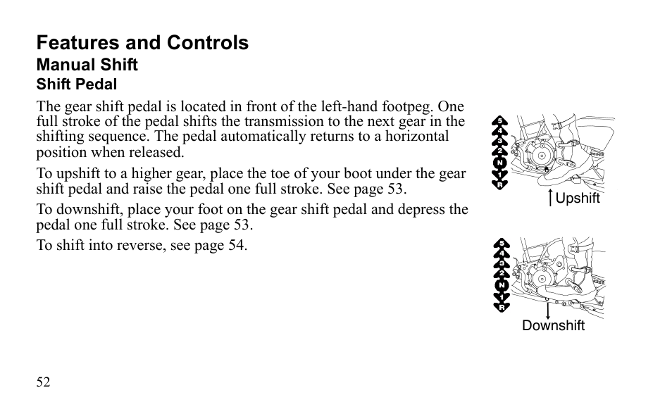 Features and controls | Polaris Outlaw 525 S User Manual | Page 55 / 205