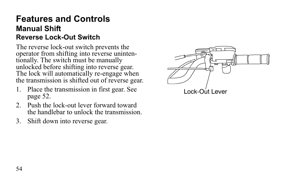 Features and controls | Polaris Outlaw 525 S User Manual | Page 57 / 205