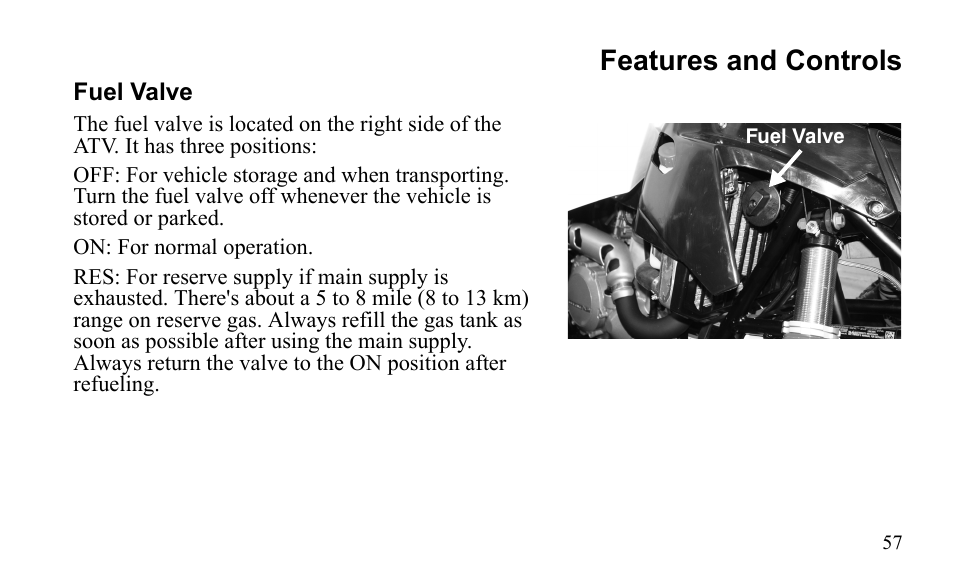 Features and controls | Polaris Outlaw 525 S User Manual | Page 60 / 205