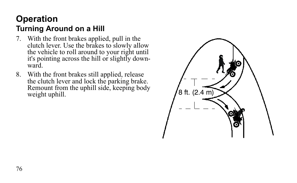 Operation | Polaris Outlaw 525 S User Manual | Page 79 / 205