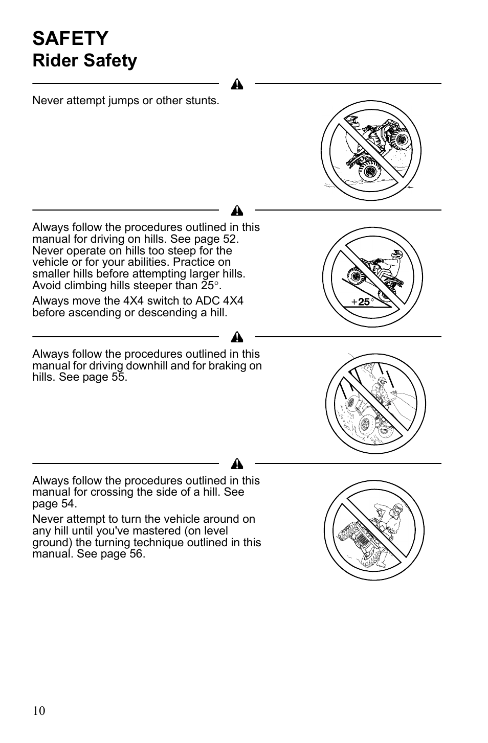 Safety, Rider safety | Polaris Sportsman 550 XP User Manual | Page 13 / 137