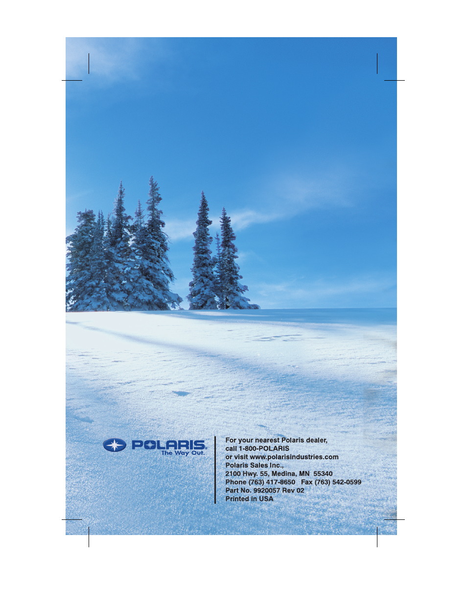 Polaris 600 Fusion User Manual | Page 2 / 145