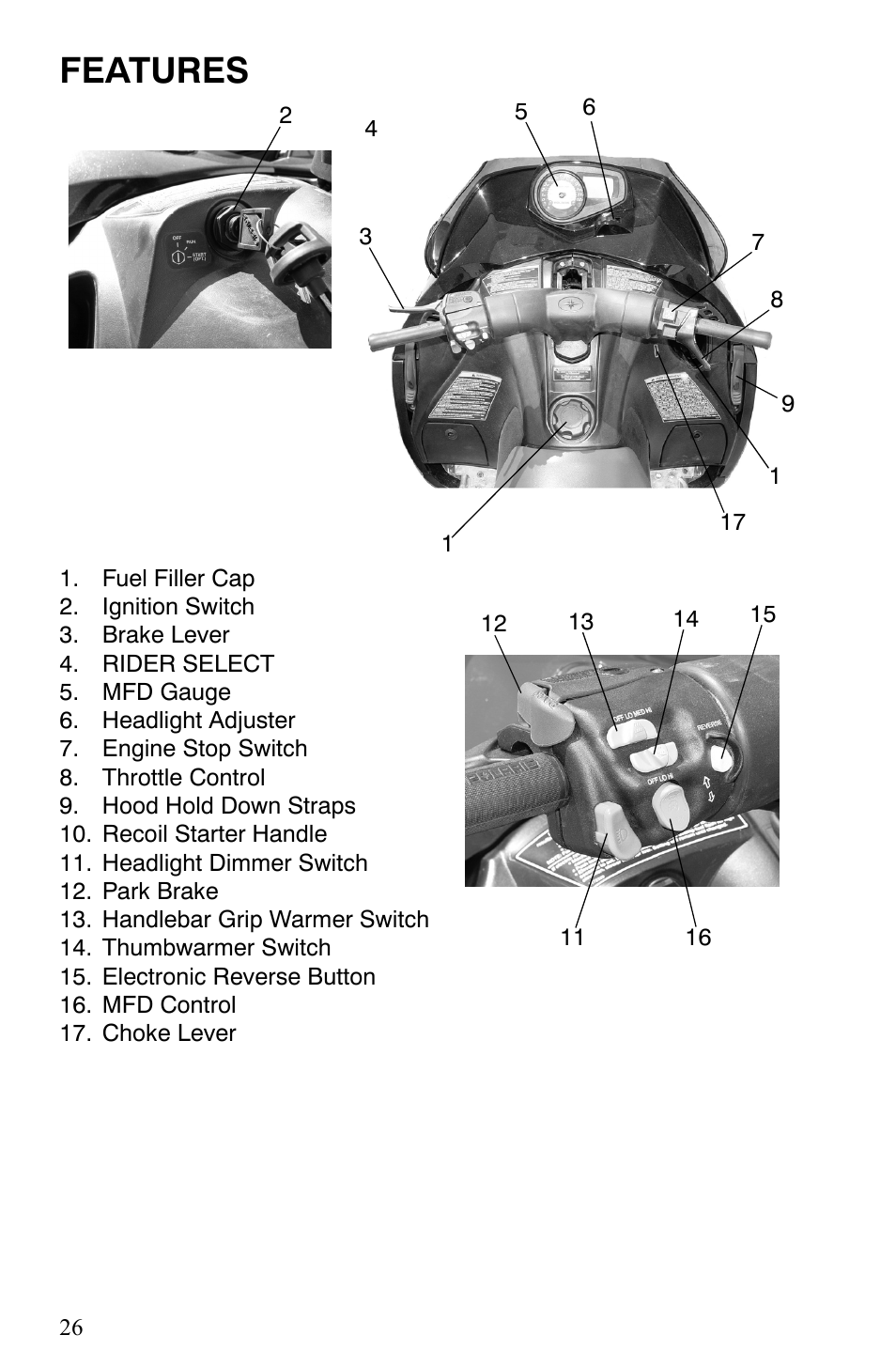 Features | Polaris 600 Fusion User Manual | Page 29 / 145