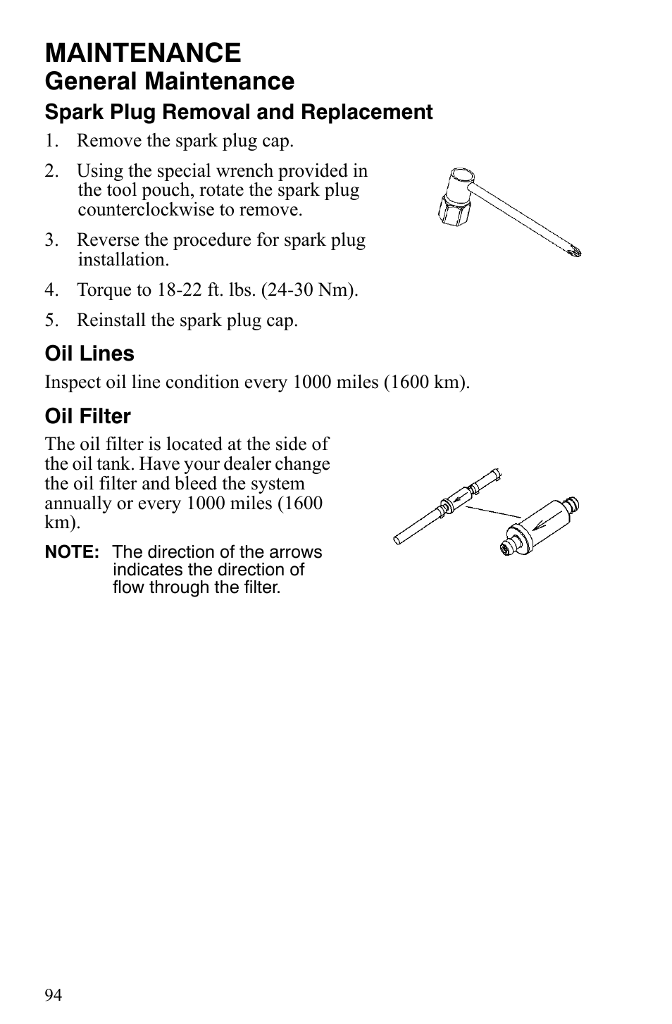 Maintenance, General maintenance | Polaris 600 Fusion User Manual | Page 97 / 145