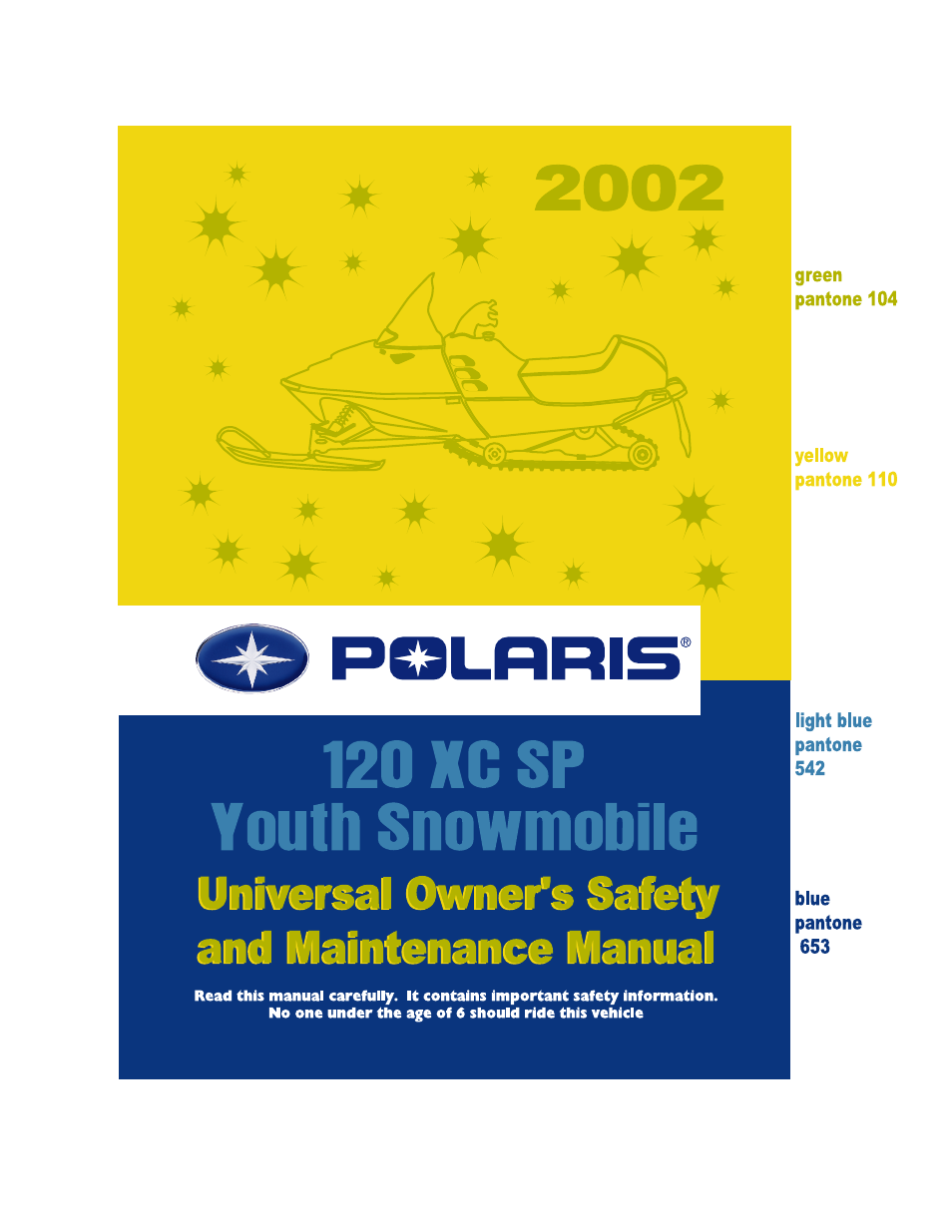 Polaris 120 XC SP User Manual | 98 pages