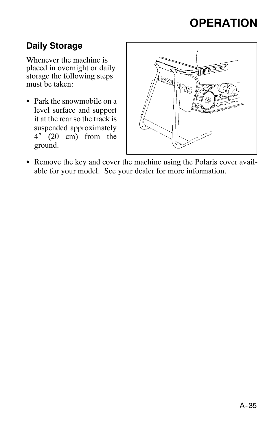 Operation | Polaris 120 XC SP User Manual | Page 54 / 98