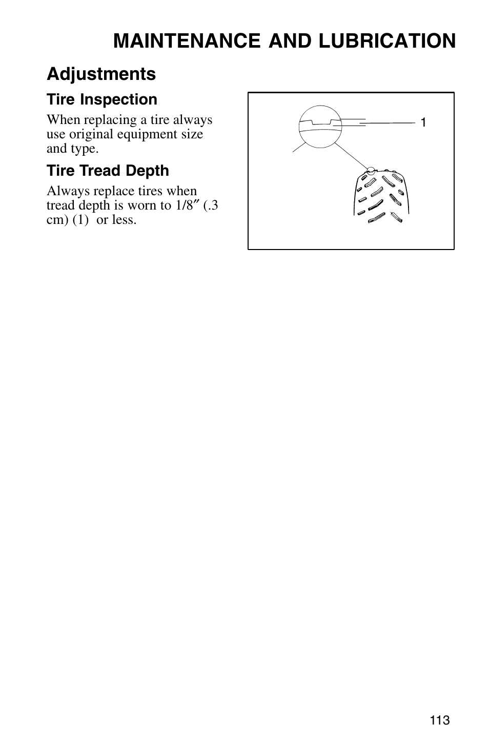 Maintenance and lubrication, Adjustments | Polaris Sprotsman 700 User Manual | Page 115 / 148