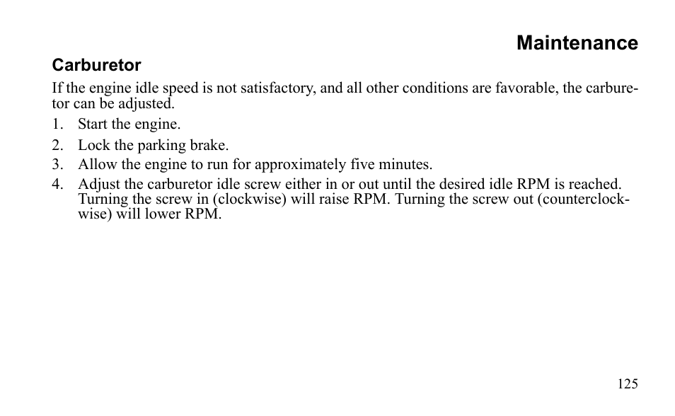 Maintenance | Polaris Sportsman 9922475 User Manual | Page 128 / 199