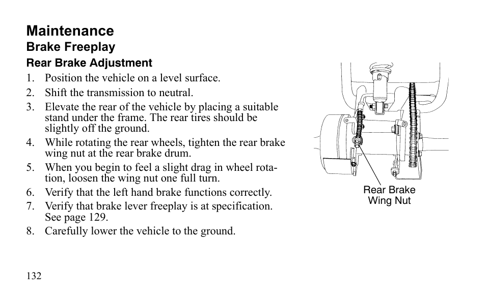 Maintenance | Polaris Sportsman 9922475 User Manual | Page 135 / 199