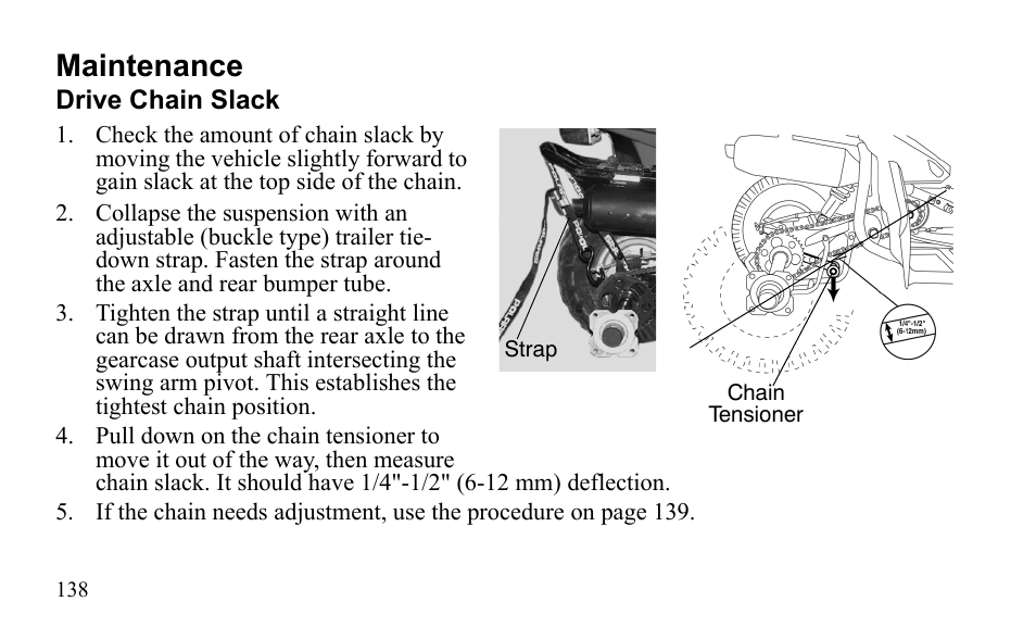 Maintenance | Polaris Sportsman 9922475 User Manual | Page 141 / 199