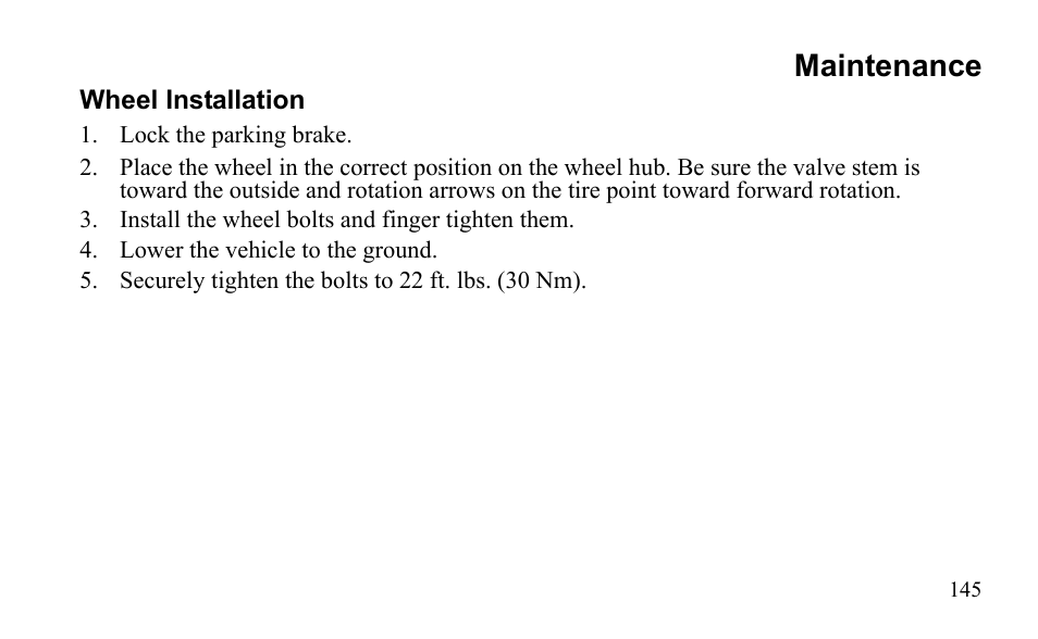 Maintenance | Polaris Sportsman 9922475 User Manual | Page 148 / 199