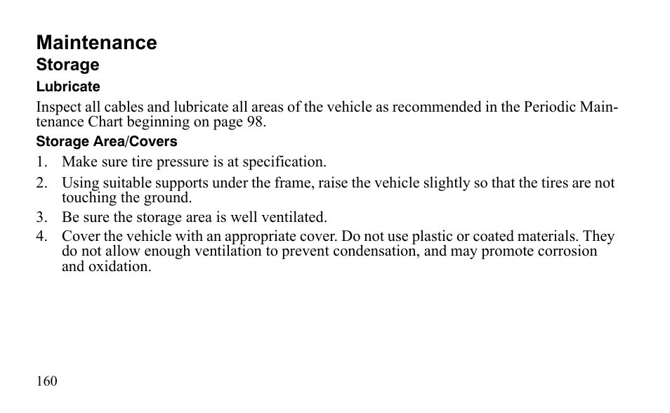 Maintenance | Polaris Sportsman 9922475 User Manual | Page 163 / 199
