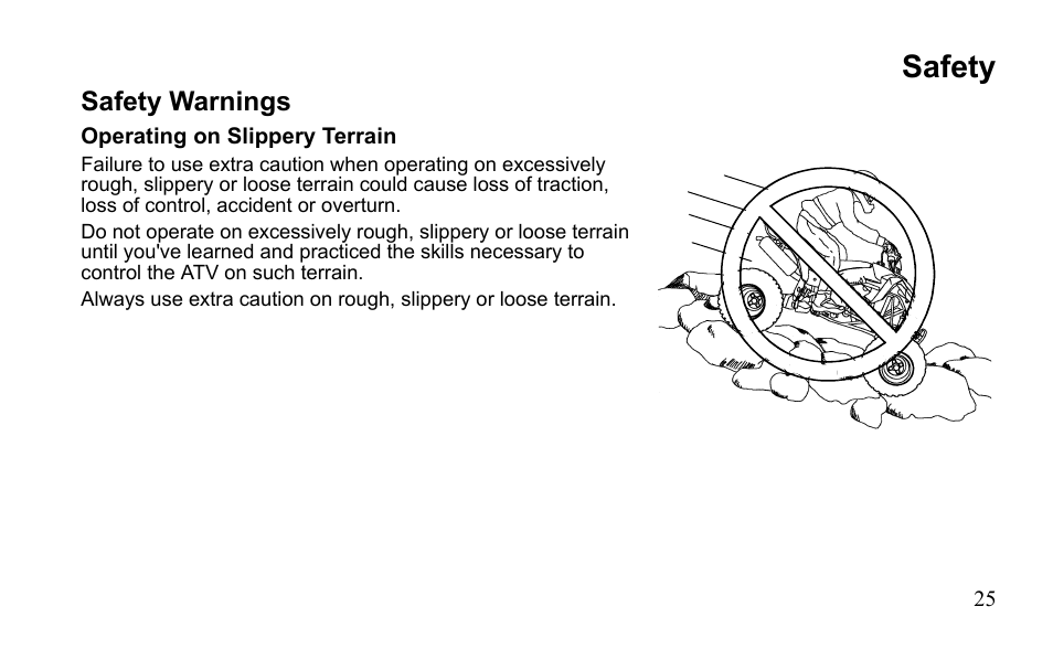 Safety | Polaris Sportsman 9922475 User Manual | Page 28 / 199