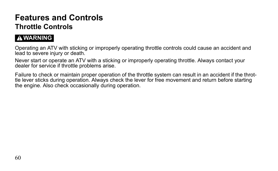 Features and controls | Polaris Sportsman 9922475 User Manual | Page 63 / 199