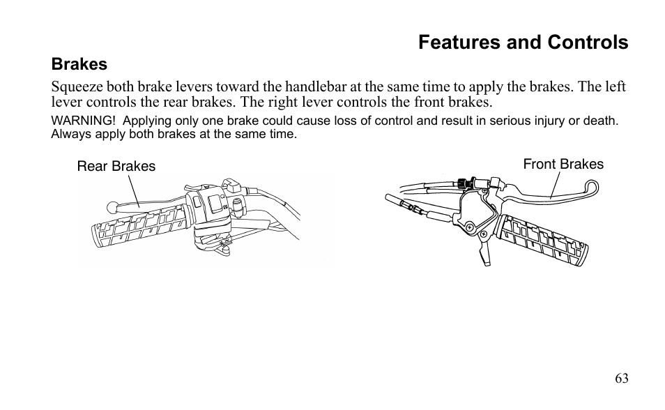 Features and controls | Polaris Sportsman 9922475 User Manual | Page 66 / 199