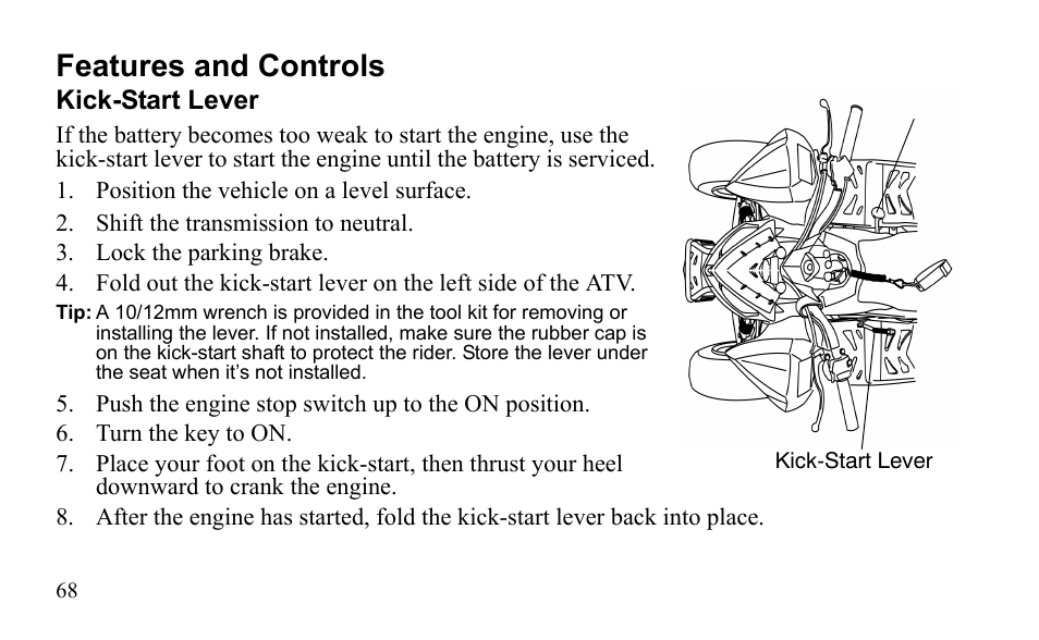 Features and controls | Polaris Sportsman 9922475 User Manual | Page 71 / 199