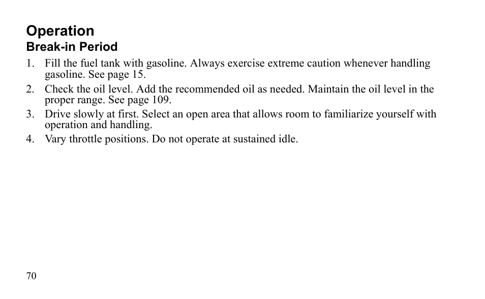 Operation | Polaris Sportsman 9922475 User Manual | Page 73 / 199