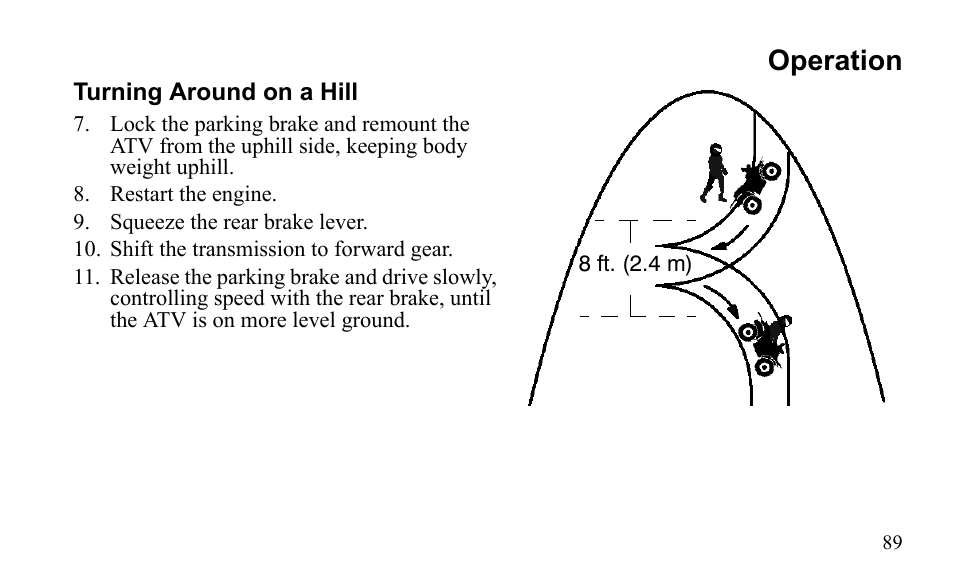 Operation | Polaris Sportsman 9922475 User Manual | Page 92 / 199