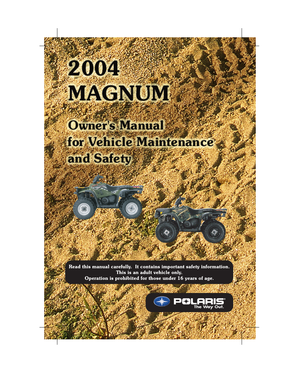 Polaris Magnum 330 User Manual | 151 pages