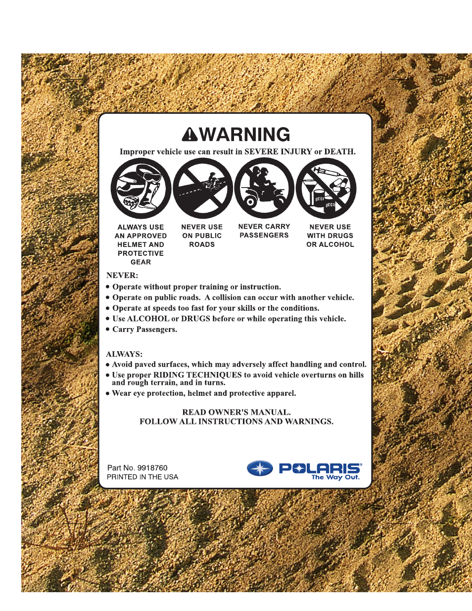 Polaris Magnum 330 User Manual | Page 2 / 151