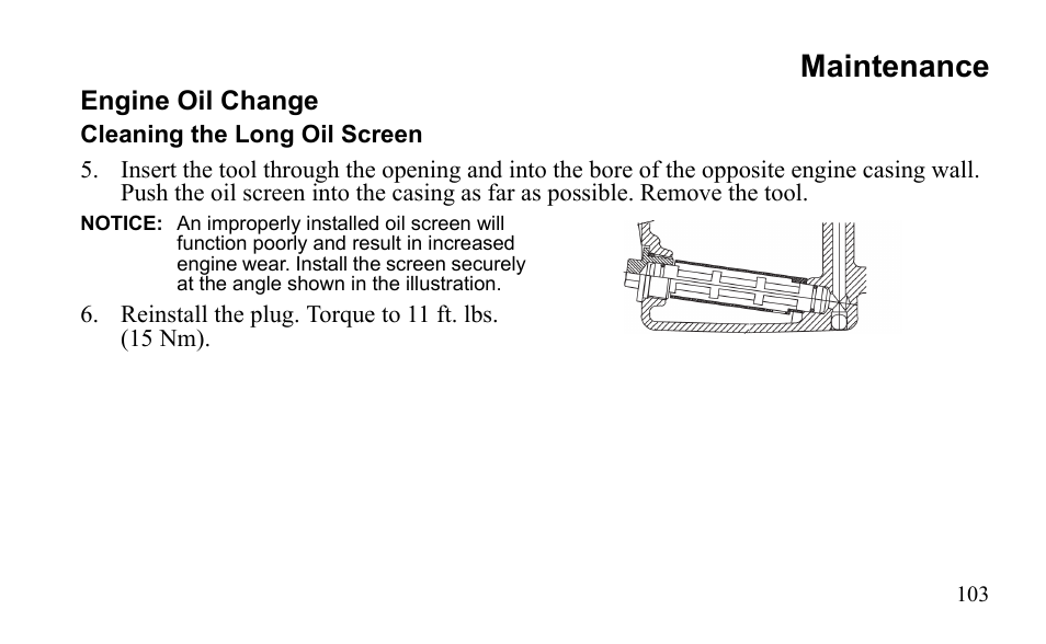 Maintenance | Polaris Outlaw 9922079 User Manual | Page 106 / 203