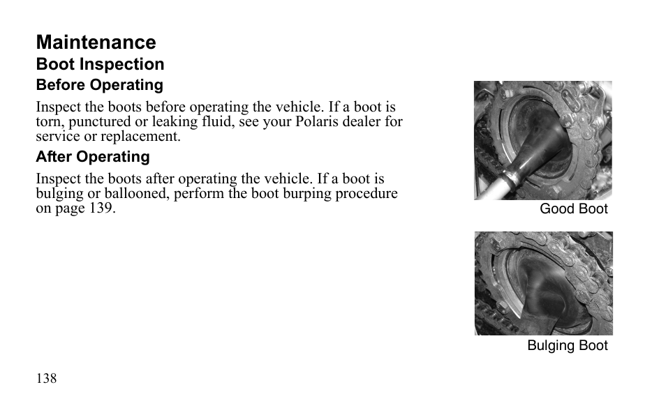 Maintenance | Polaris Outlaw 9922079 User Manual | Page 141 / 203