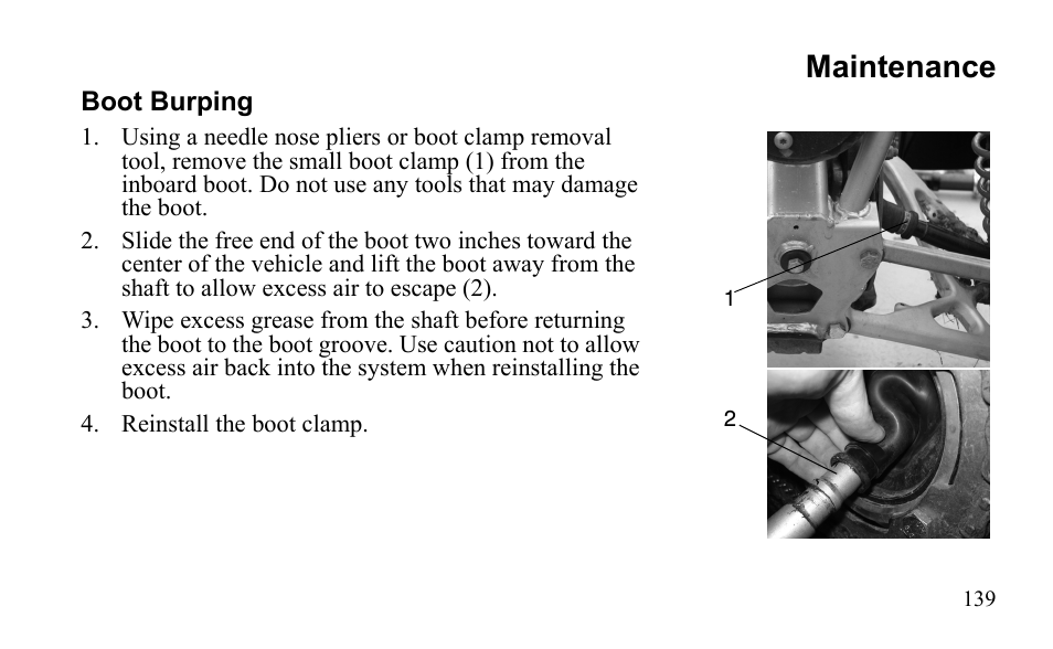 Maintenance | Polaris Outlaw 9922079 User Manual | Page 142 / 203