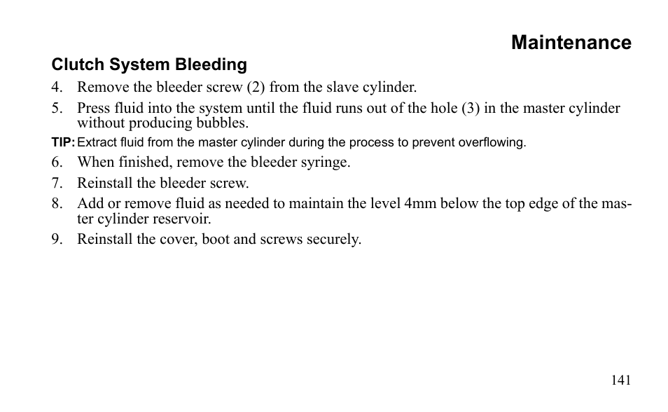 Maintenance | Polaris Outlaw 9922079 User Manual | Page 144 / 203