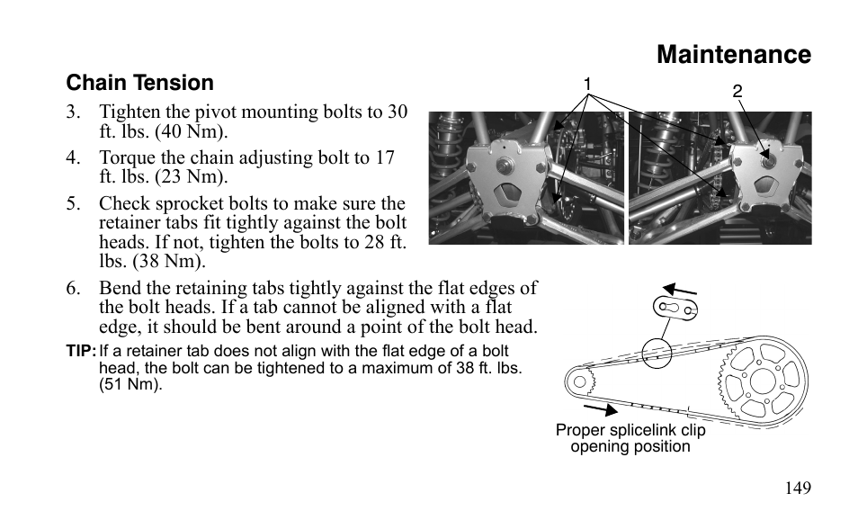 Maintenance | Polaris Outlaw 9922079 User Manual | Page 152 / 203