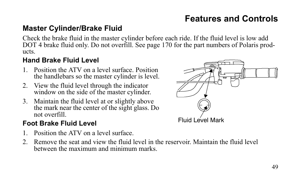 Features and controls | Polaris Outlaw 9922079 User Manual | Page 52 / 203