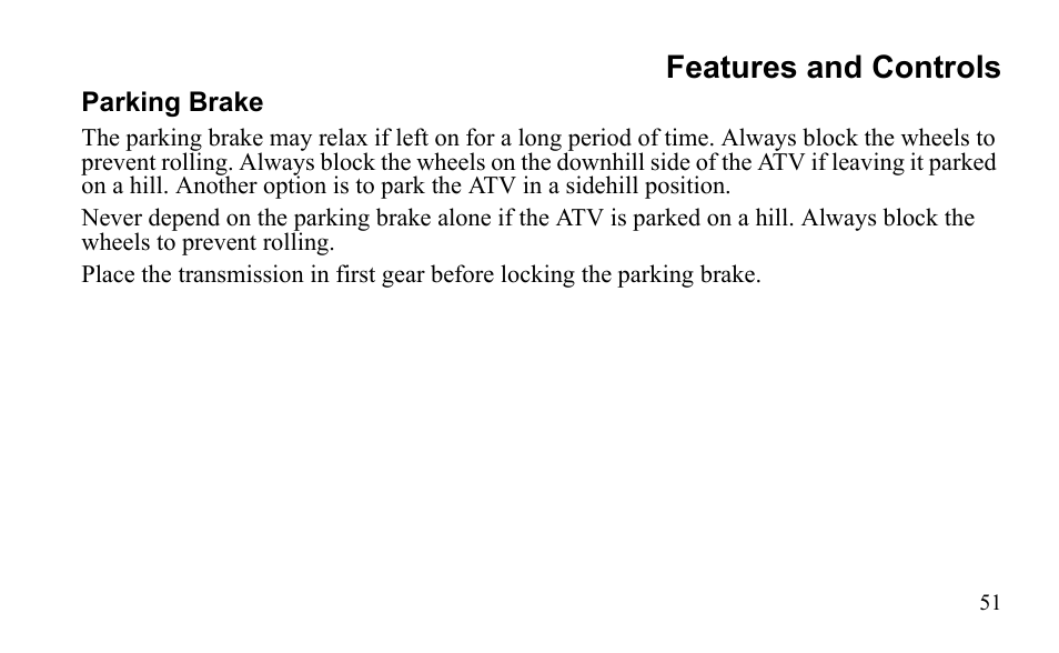 Features and controls | Polaris Outlaw 9922079 User Manual | Page 54 / 203