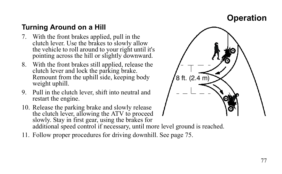 Operation | Polaris Outlaw 9922079 User Manual | Page 80 / 203