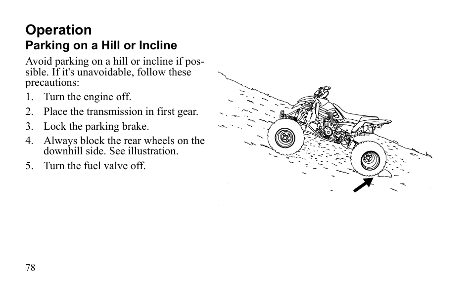 Operation | Polaris Outlaw 9922079 User Manual | Page 81 / 203