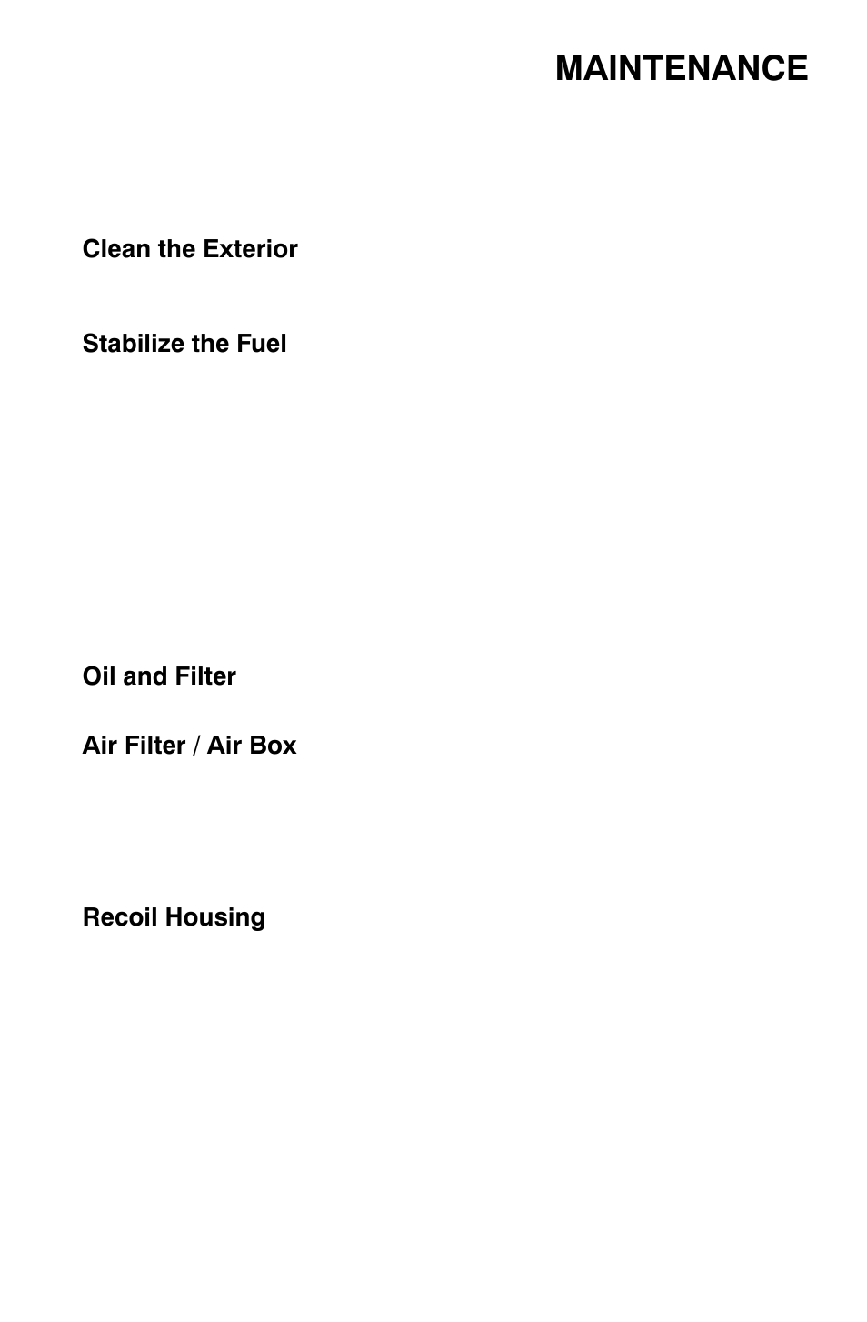 Maintenance, Cleaning and storage | Polaris Sportsman 9921818 User Manual | Page 104 / 126