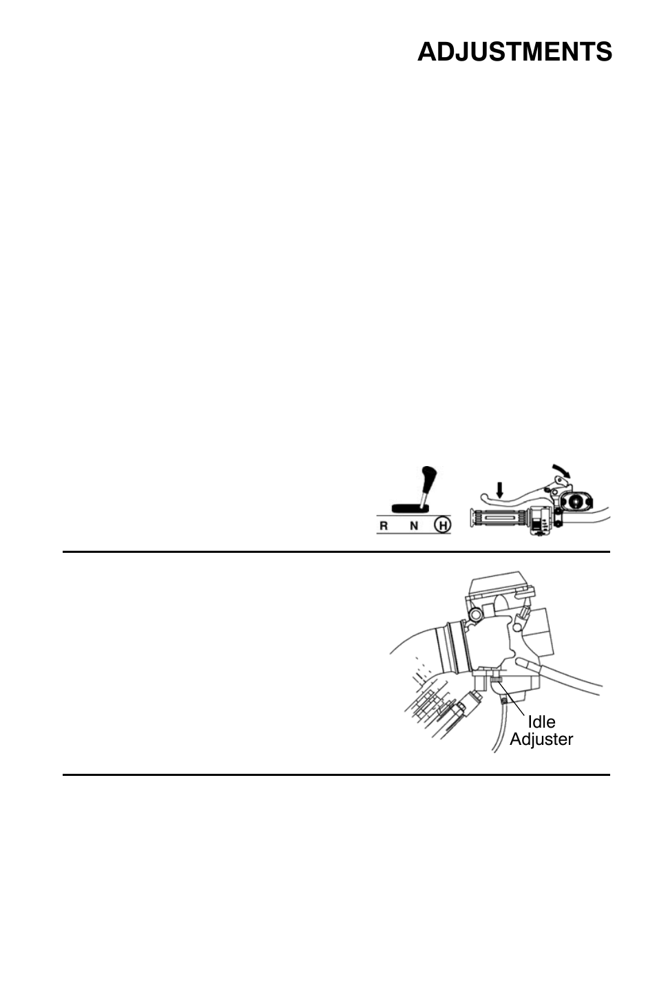 Adjustments, Carburetor | Polaris Sportsman 9921818 User Manual | Page 110 / 126