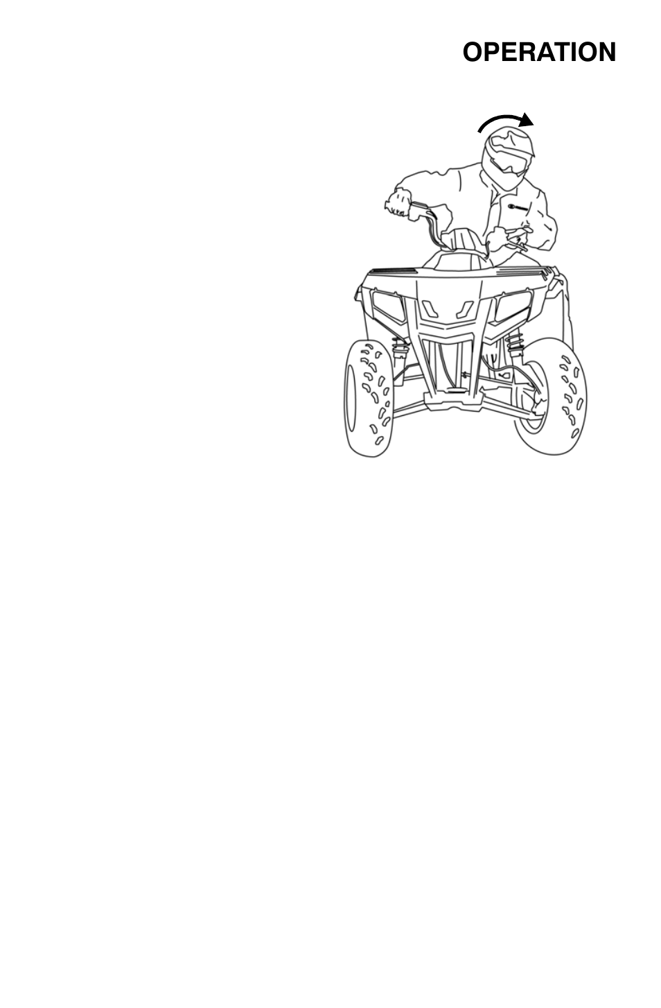 Operation, Turning the vehicle | Polaris Sportsman 9921818 User Manual | Page 50 / 126
