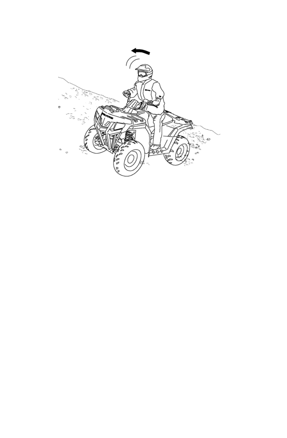 Operation, Driving on a sidehill (sidehilling) | Polaris Sportsman 9921818 User Manual | Page 53 / 126