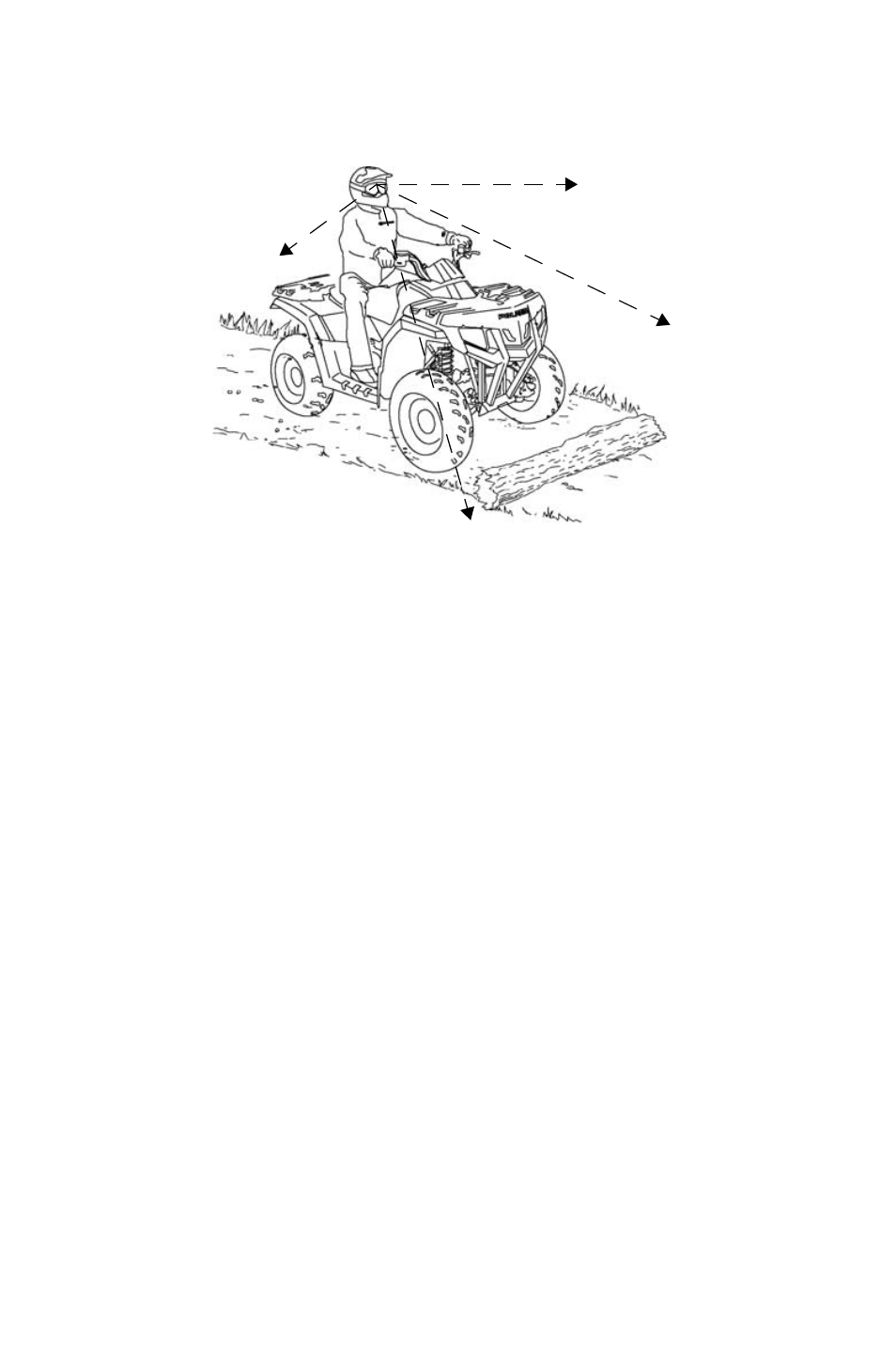 Operation, Driving over obstacles | Polaris Sportsman 9921818 User Manual | Page 57 / 126