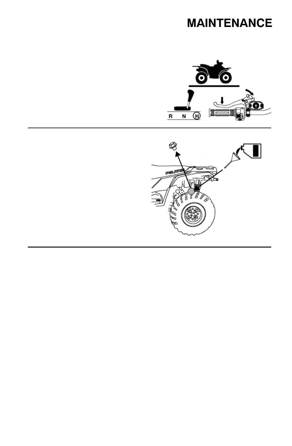 Maintenance, Transmission oil | Polaris Sportsman 9921818 User Manual | Page 74 / 126