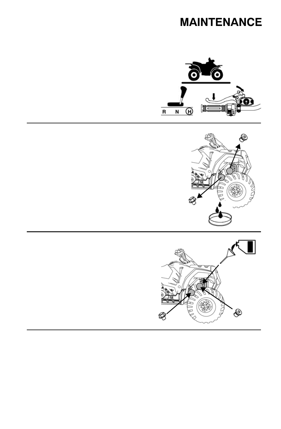 Maintenance, Front gearcase (demand drive) fluid | Polaris Sportsman 9921818 User Manual | Page 78 / 126