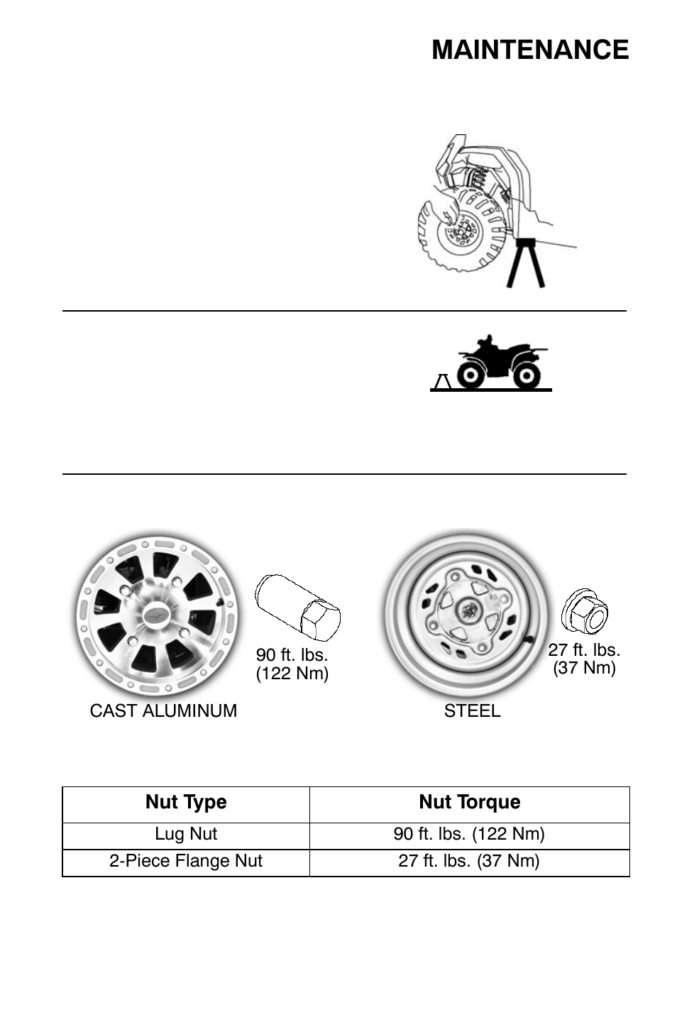 Maintenance, Tires | Polaris Sportsman 9921818 User Manual | Page 84 / 126