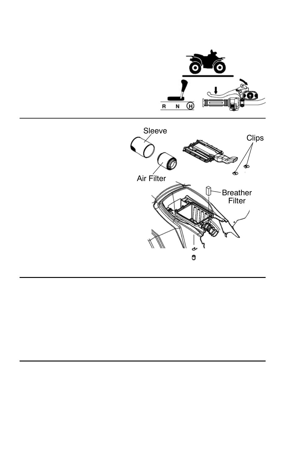 Maintenance, Air filter/breather filter | Polaris Sportsman 9921818 User Manual | Page 85 / 126