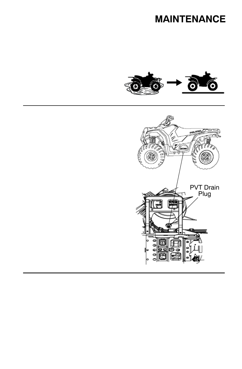 Maintenance, Pvt system | Polaris Sportsman 9921818 User Manual | Page 94 / 126